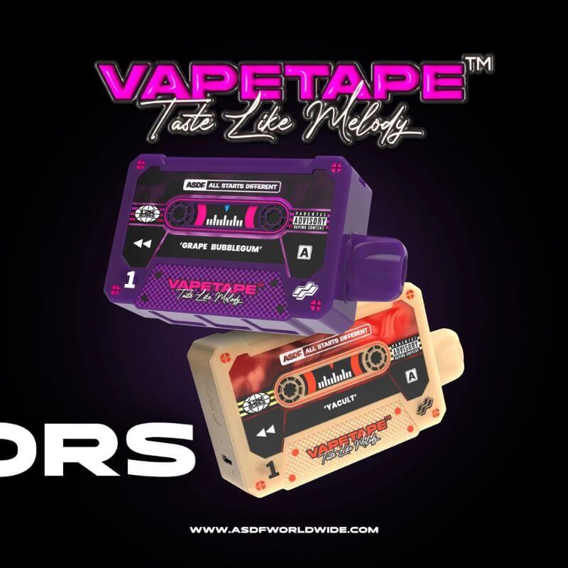 VAPETAPE 12000 GRAPE BUBBLEGUM & VAPETAPE 12000 YACULT